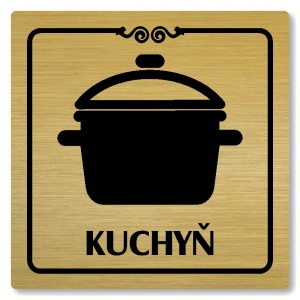 Kuchyň, 148x148mm, zlatá, Texas